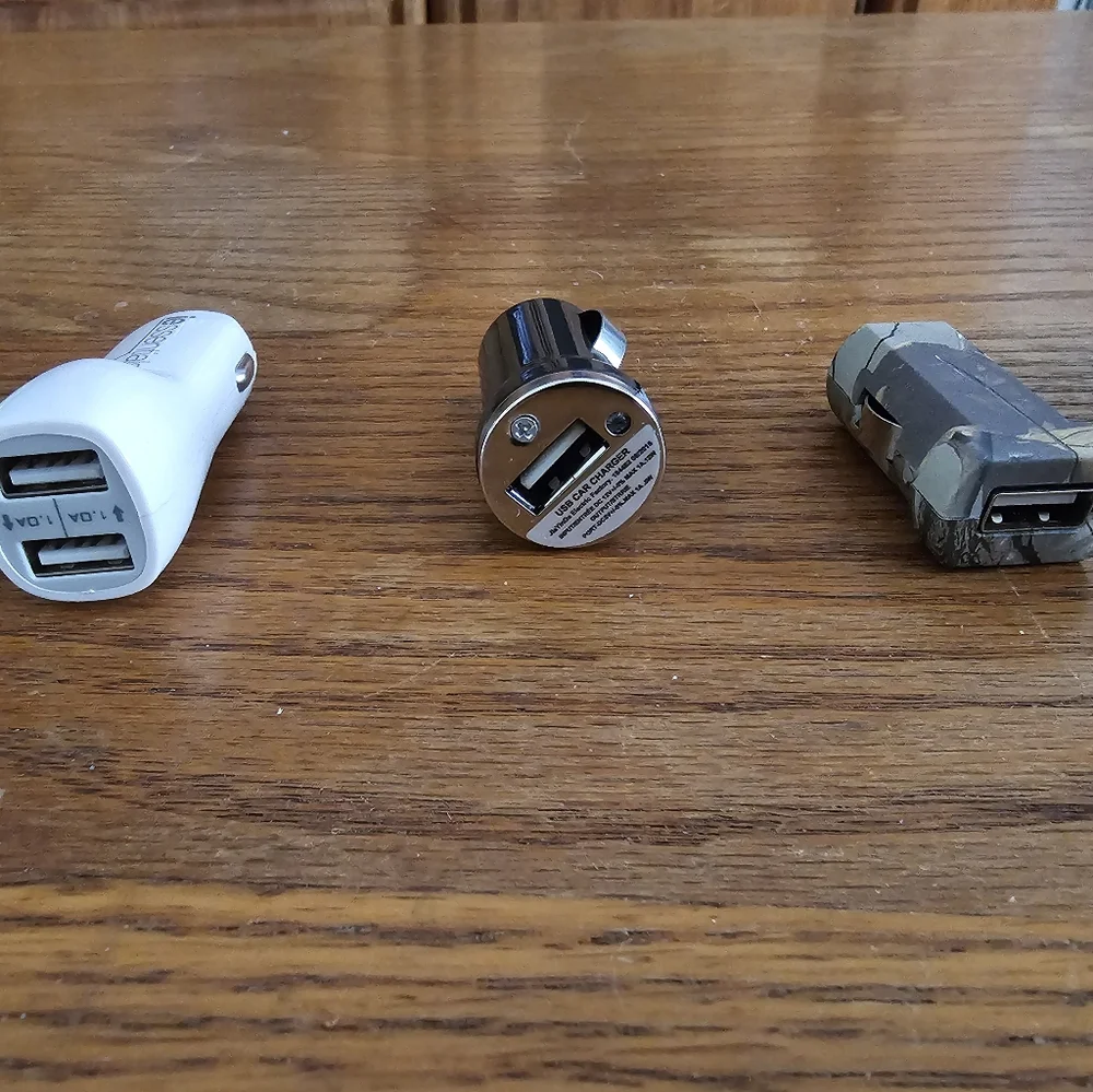 Set Of 4 Misc Used Car USB-A Chargers For 12V Car Outlet